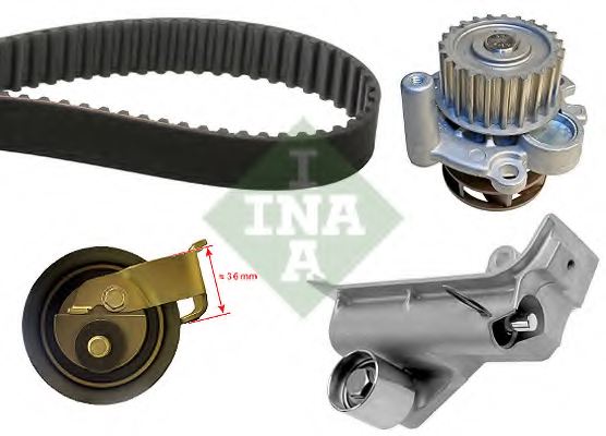 INA 530 0345 30 Water Pump & Timing Belt Kit